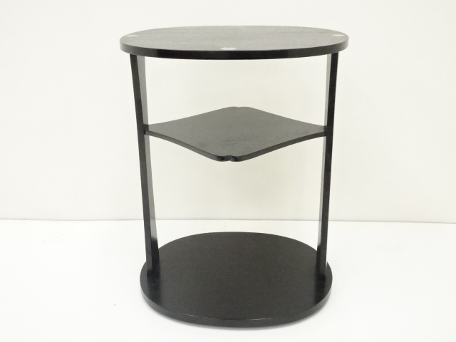 美品 茶道具 司峰作 玄々斎好 誰ヶ袖棚 組立式 溜塗 共箱